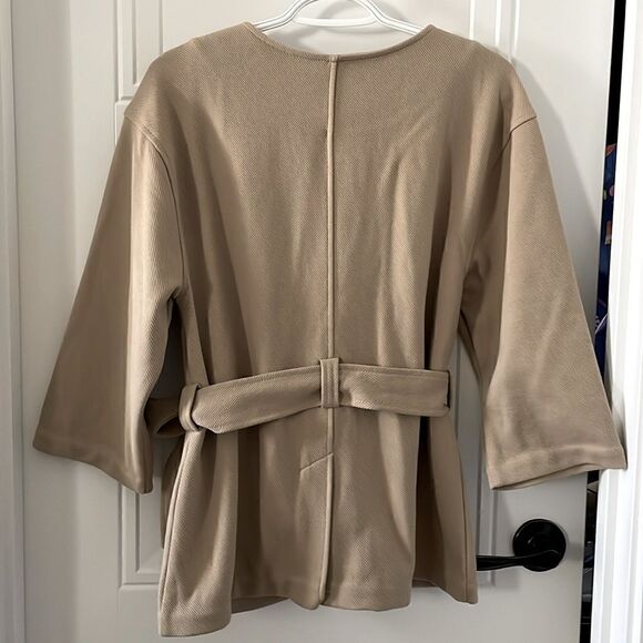 Banana Republic Factory Tan Tie Waist Jacket - Picture 4 of 5